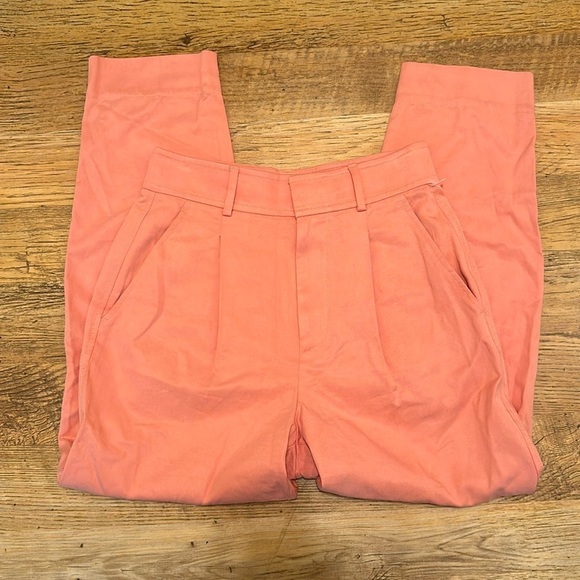 Everlane Coral Business Casual Straight Leg High Rise Pleated Trouser FF - Picture 1 of 4